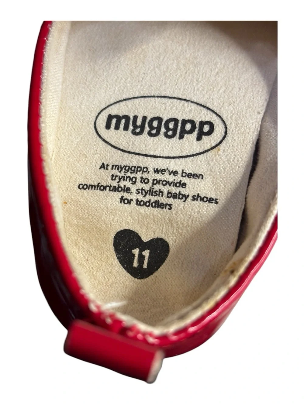 2 Pairs Baby Girl Shoes MYGGPP Red Patent Leather Mary Jane Size 11 & Carters
